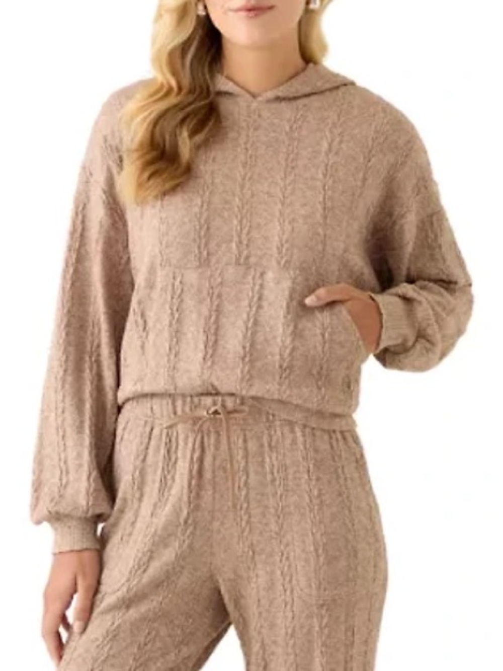 Cozy Cable Knit Hoodie